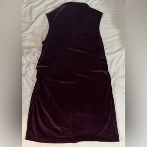 NWT a new day Velvet Midi Dress in Rich Burgundy